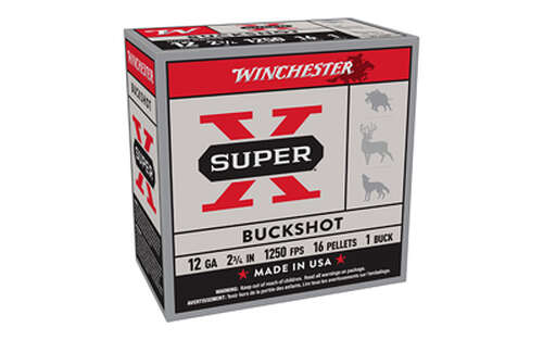 Ammunition Winchester Ammunition Power Point 12Gauge WIN SUPERX 12GA 2.75 BUCKSHOT 25/250